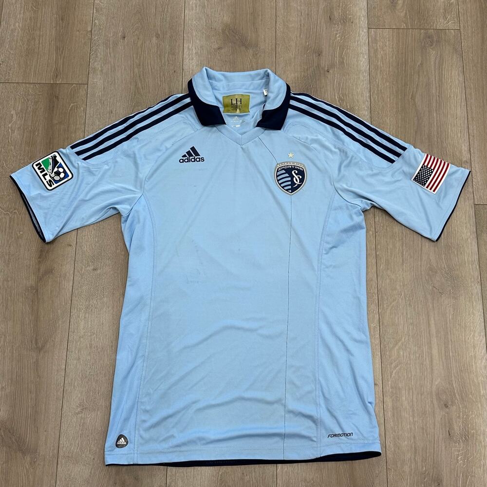 2011/12 Kansas City MLS Soccer Home Jersey Bunbury #9 Large L B18